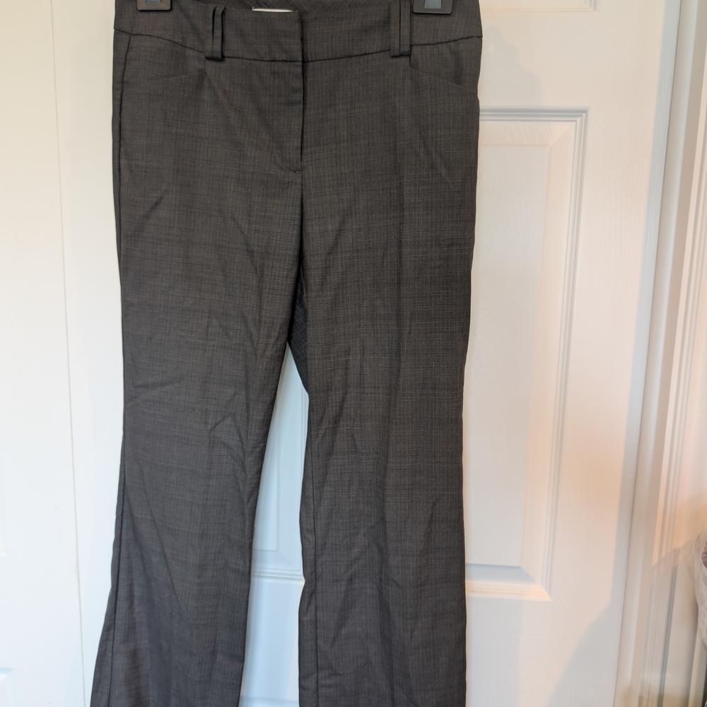 New York & Company Gray Boot Cut Dress Pants